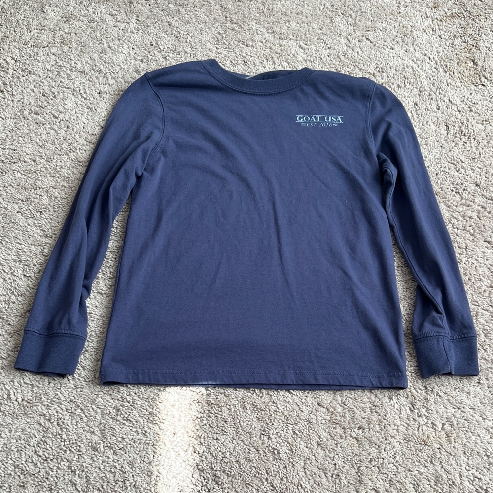 GOAT USA Kids Blue Long Sleeve Tee